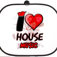 Bočni auto suncobran I Love House Music | House | Music